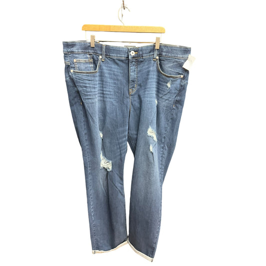 Jeans Cropped By Torrid In Blue Denim, Size: 26