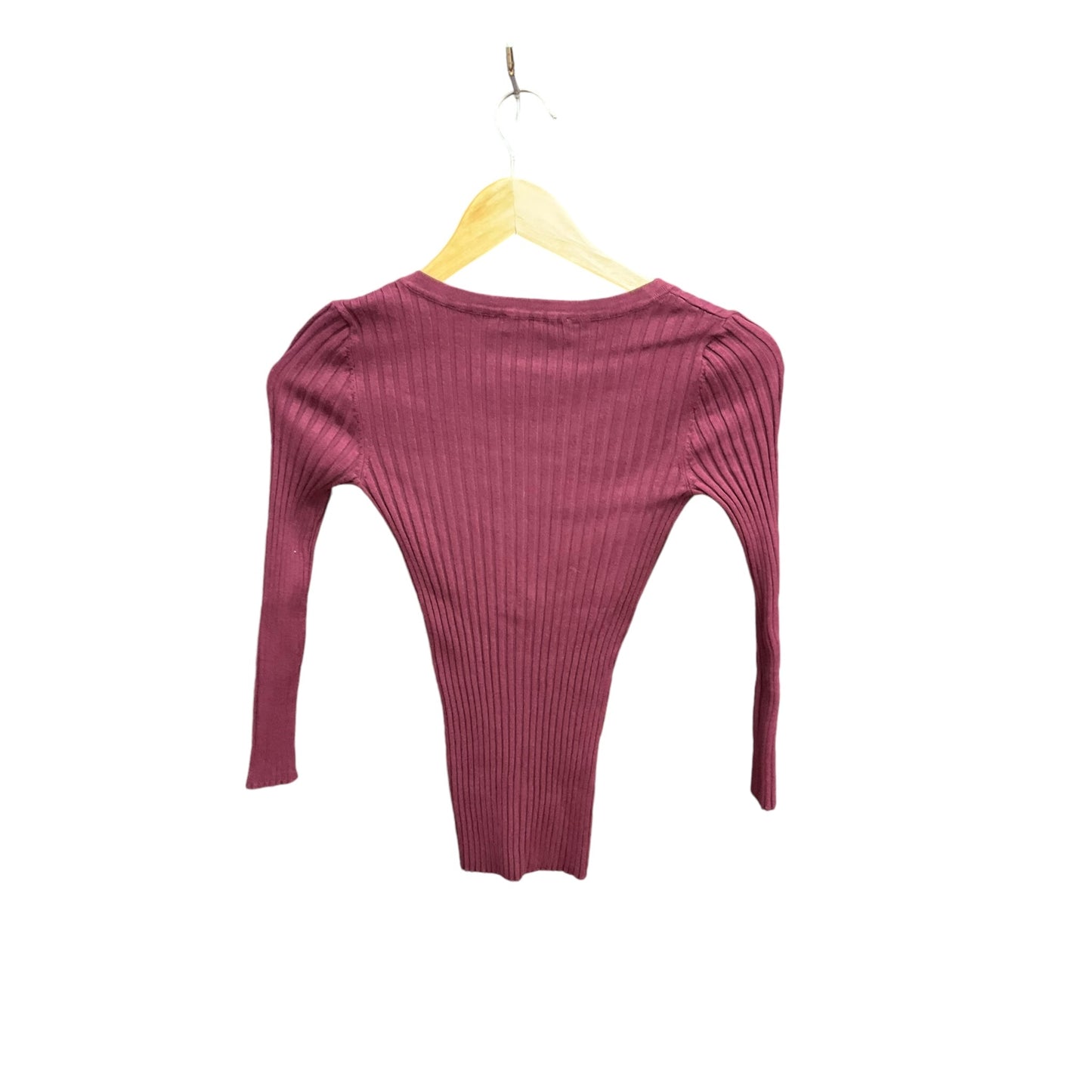 Top Long Sleeve By Inc In Red, Size: Xs