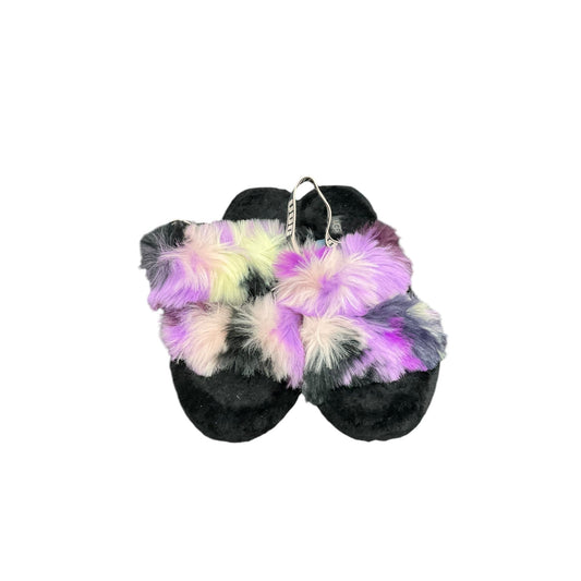 Slippers Designer By Ugg In Black & Purple