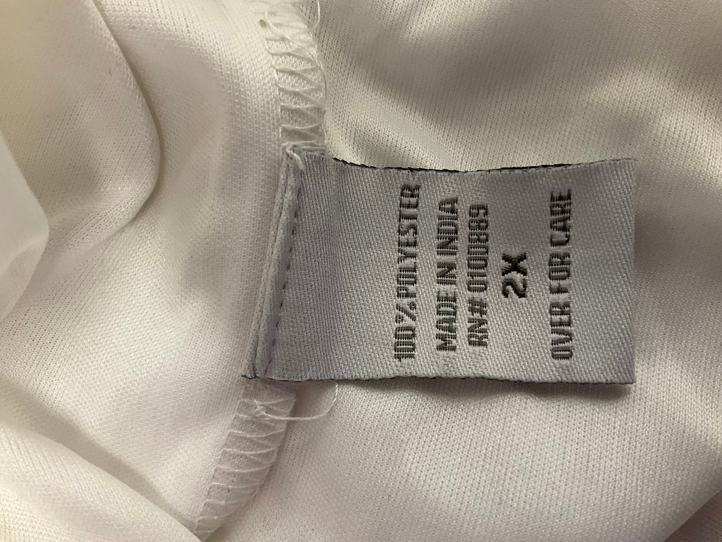 White Top 3/4 Sleeve Clothes Mentor, Size 2x