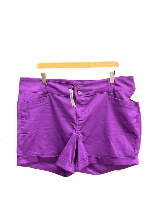 Purple Shorts Torrid, Size 18