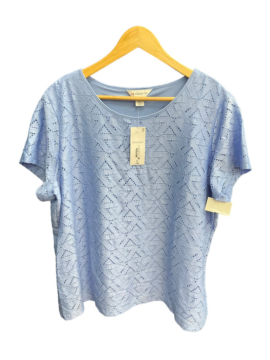 Blue Top Short Sleeve Liz Claiborne, Size Xxl