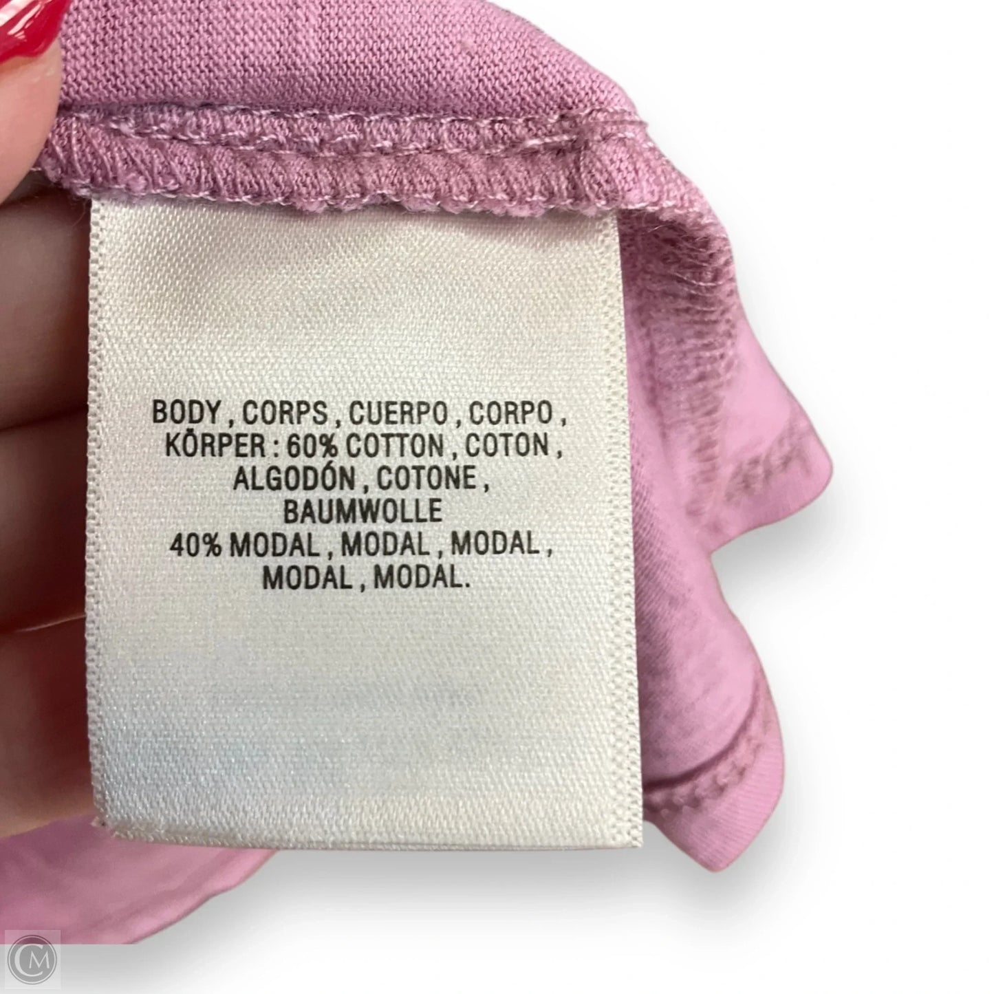 Top Long Sleeve By Maeve In Pink, Size: S