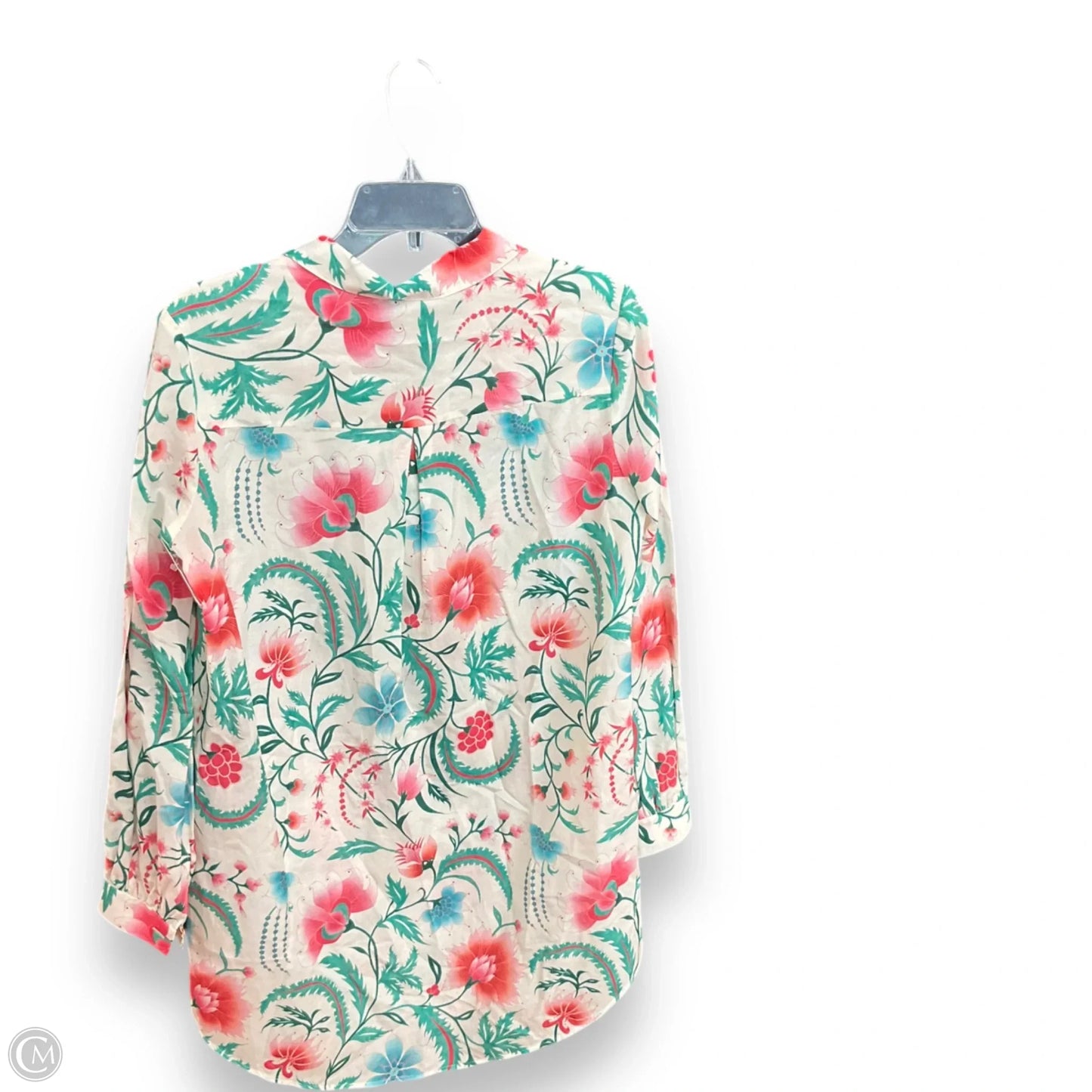 Tunic Long Sleeve By Rachel Zoe In Tropical Print, Size: S