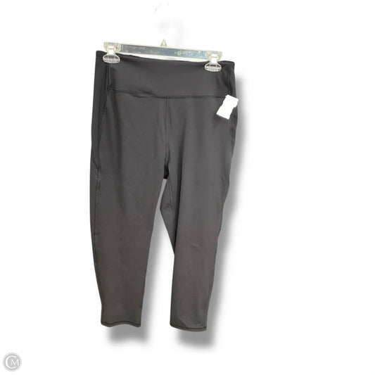 Athletic Leggings By Spyder In Black, Size: L