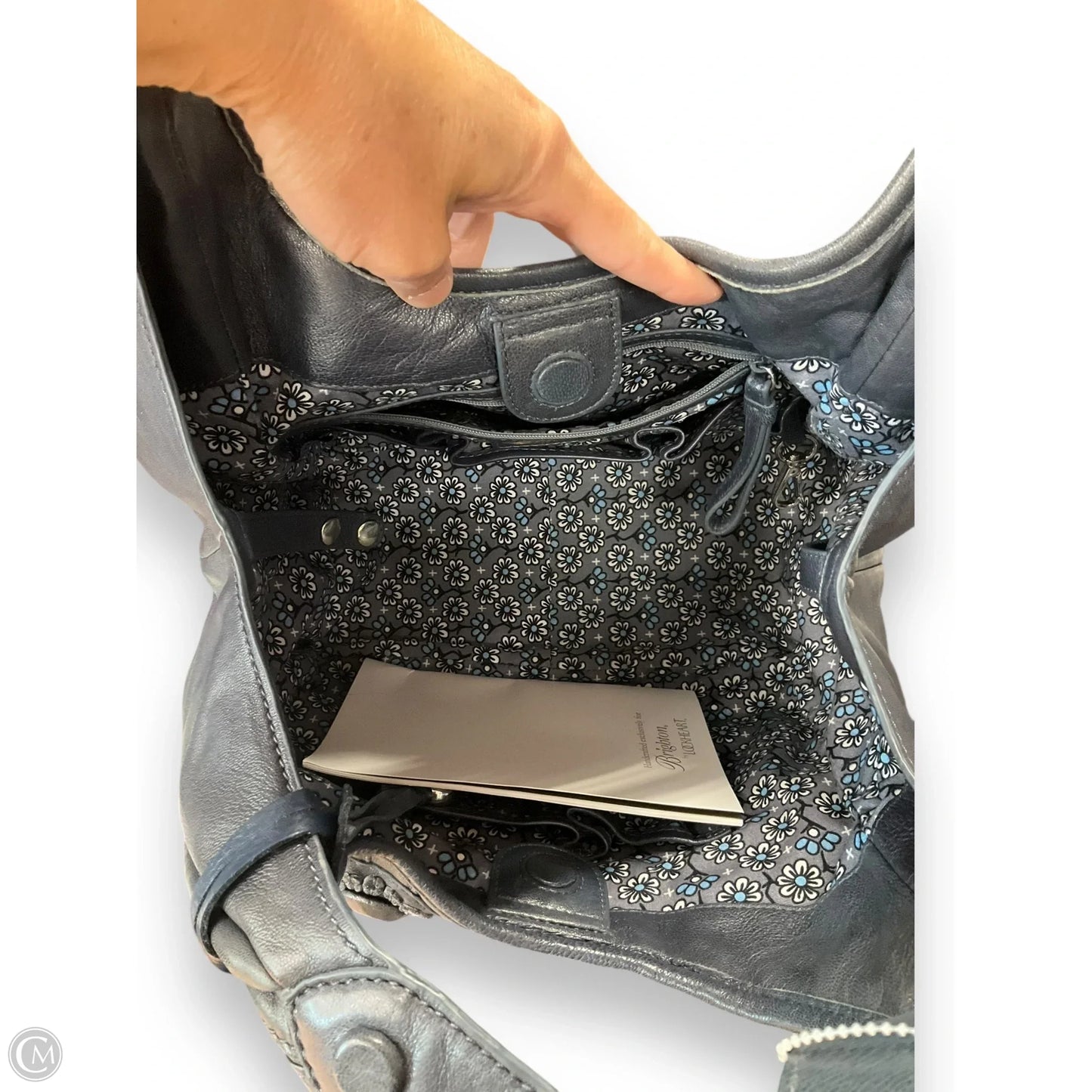 Handbag Leather By Brighton, Size: Large