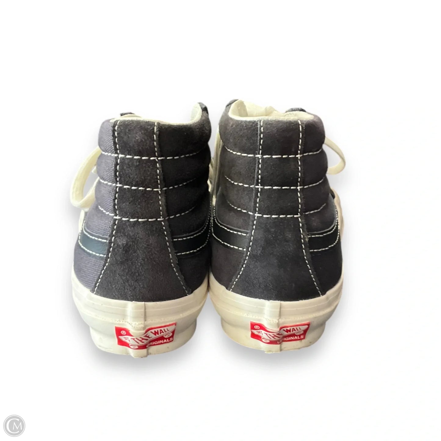 Shoes Flats By Vans In Black & Blue, Size: 8