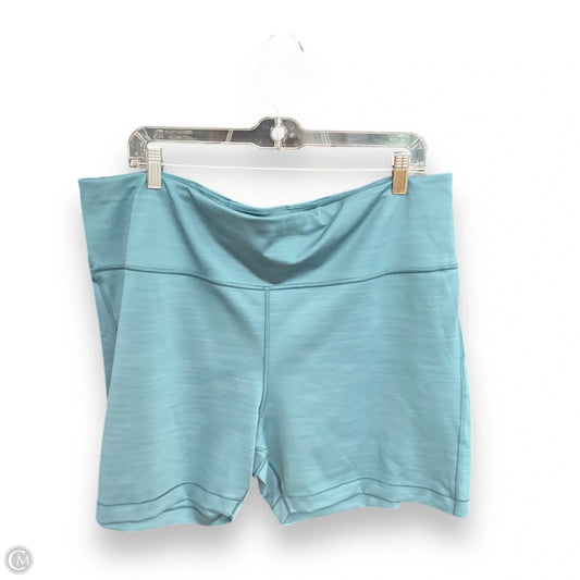 Athletic Shorts By Athleta In Blue, Size: 3x