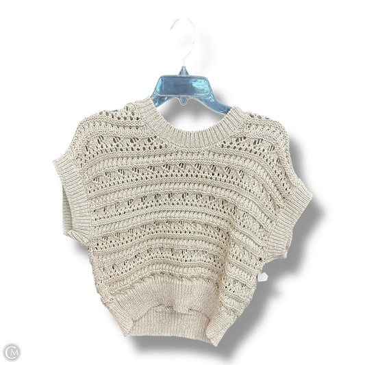 Sweater Short Sleeve By Rachel Zoe In Gold, Size: Xs