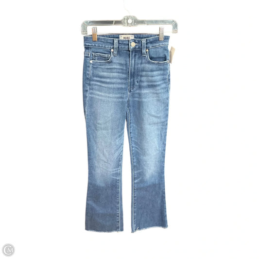 Jeans Straight By Paige In Blue Denim, Size: 0p
