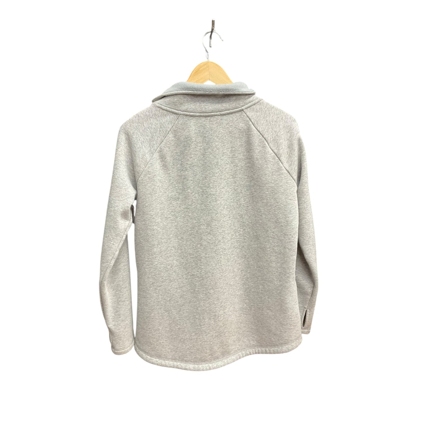 Athletic Top Long Sleeve Collar By Athleta In Grey, Size: S