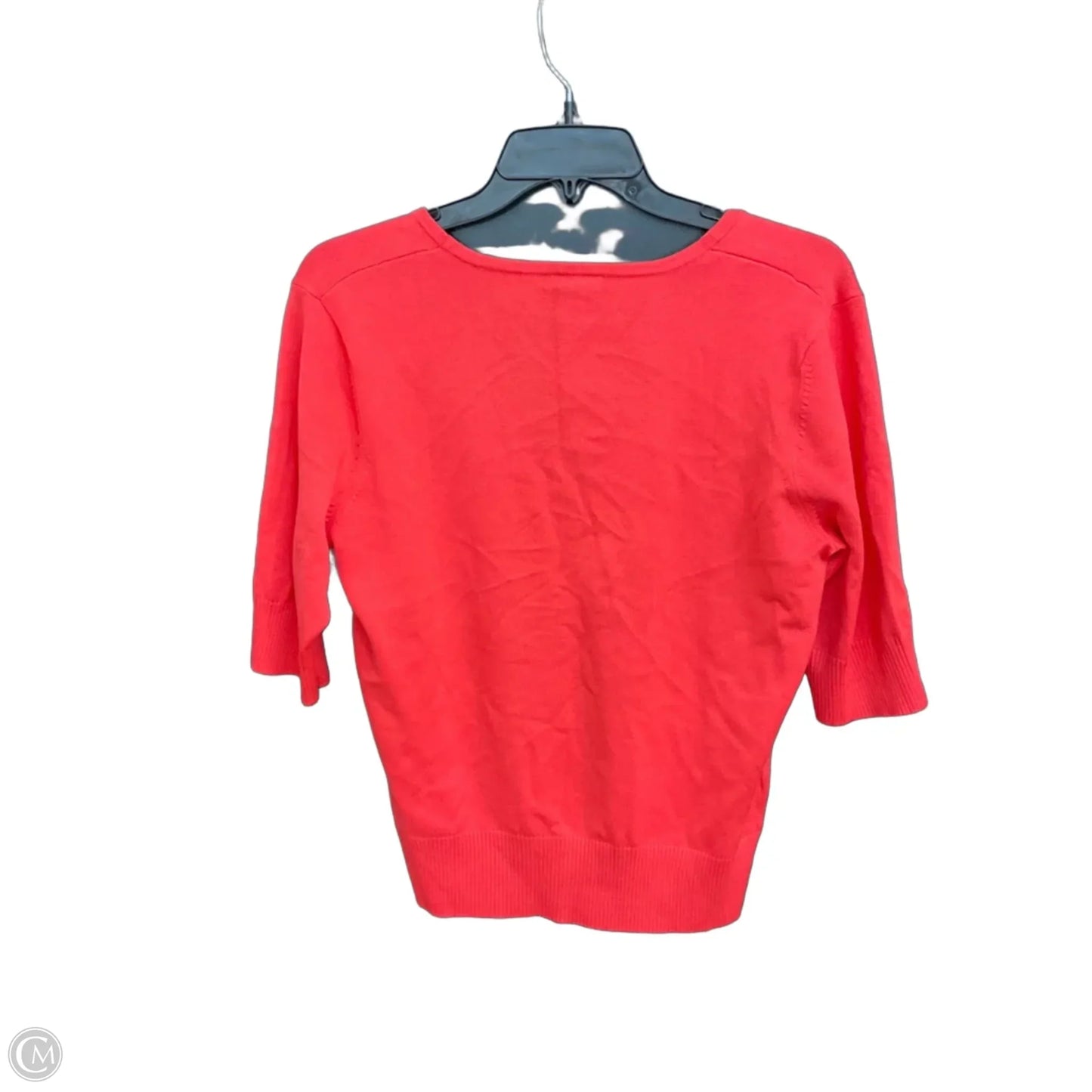 Cardigan By Ann Taylor In Coral, Size: L