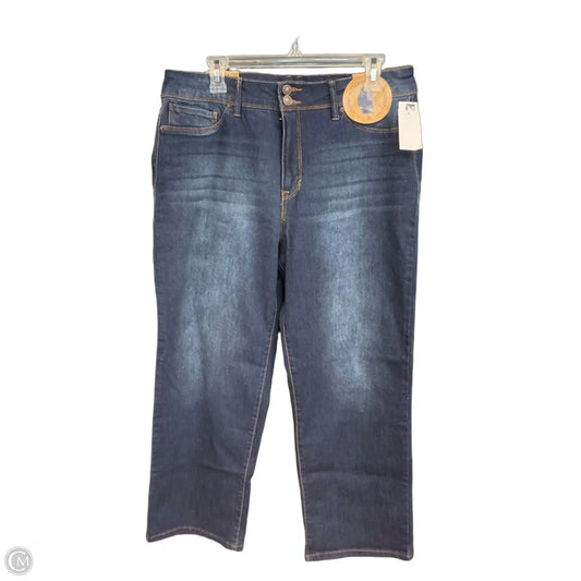 Jeans Boot Cut By Curve Appeal In Blue Denim, Size: 14