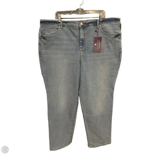 Jeans Boyfriend By Gloria Vanderbilt In Blue Denim, Size: 22
