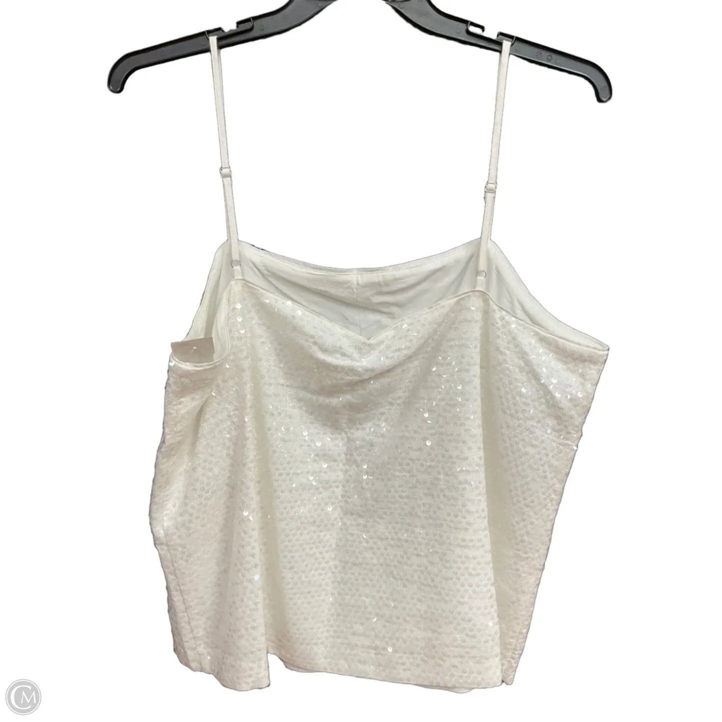 Top Sleeveless By Loft In White, Size: Xl