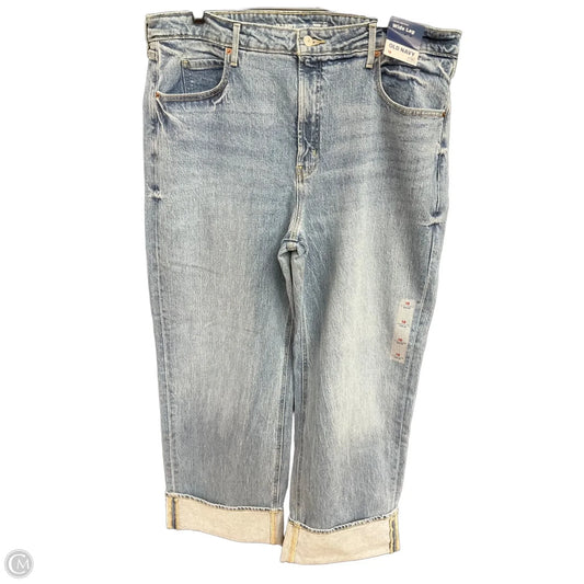 Jeans Wide Leg By Old Navy In Blue Denim, Size: 18
