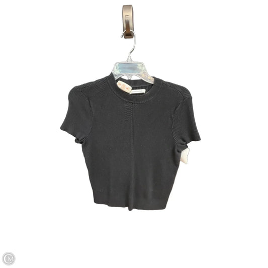 Sweater Short Sleeve By Abercrombie And Fitch In Black, Size: M