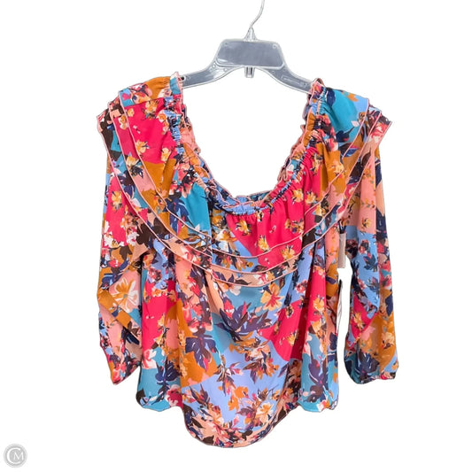 Top Long Sleeve By Bar Iii In Multi-colored, Size: Xxl