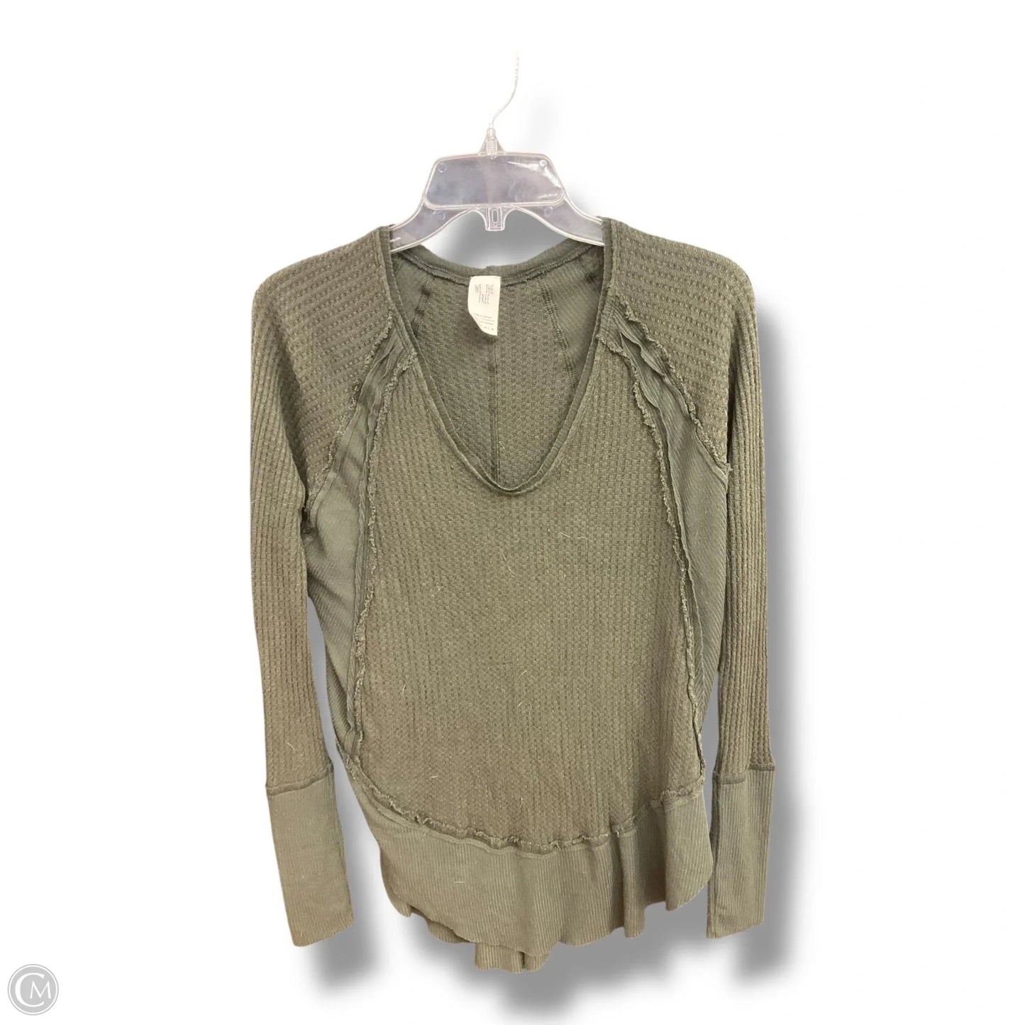 Top Long Sleeve By We The Free In Green, Size: Xs