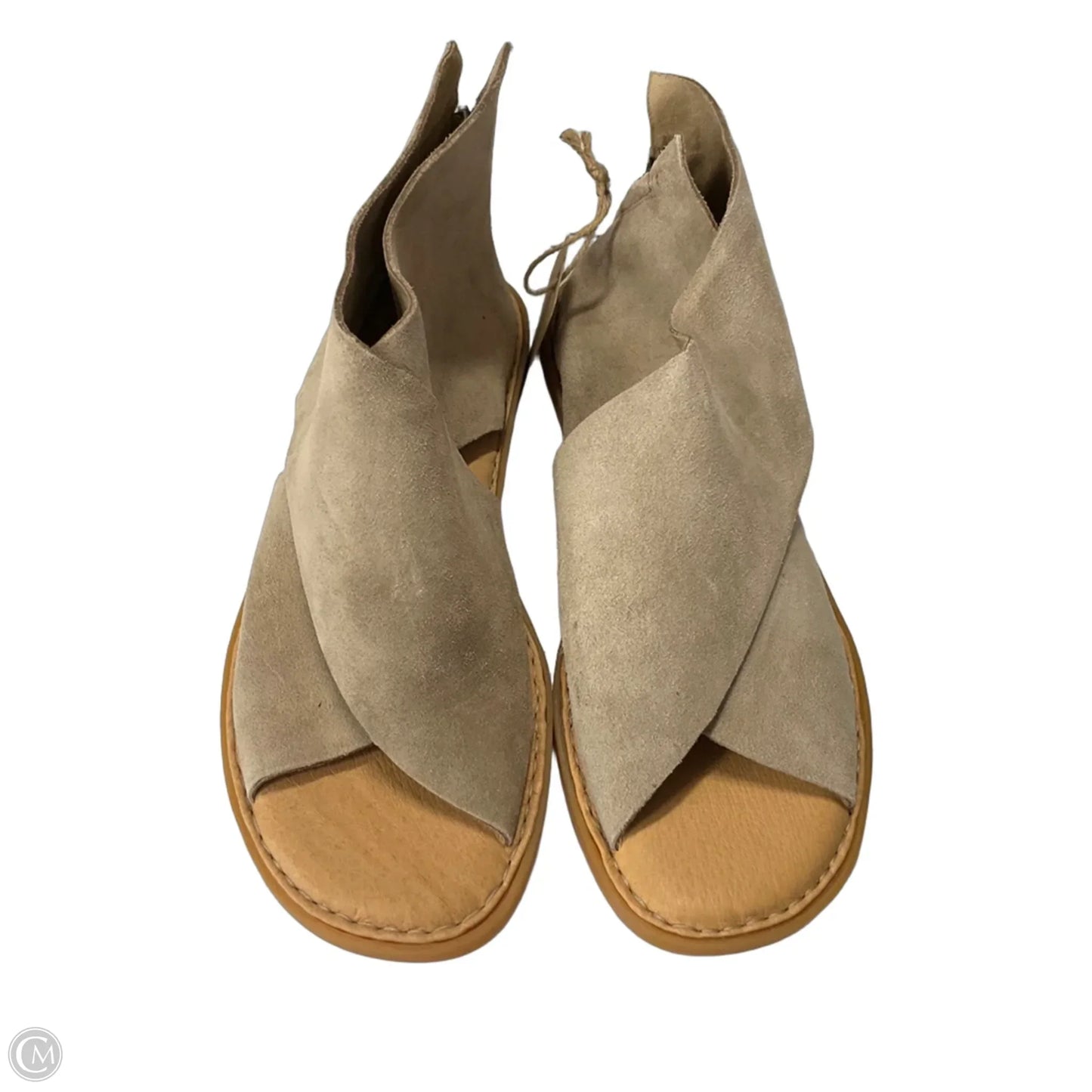Sandals Flats By Born In Tan, Size: 11