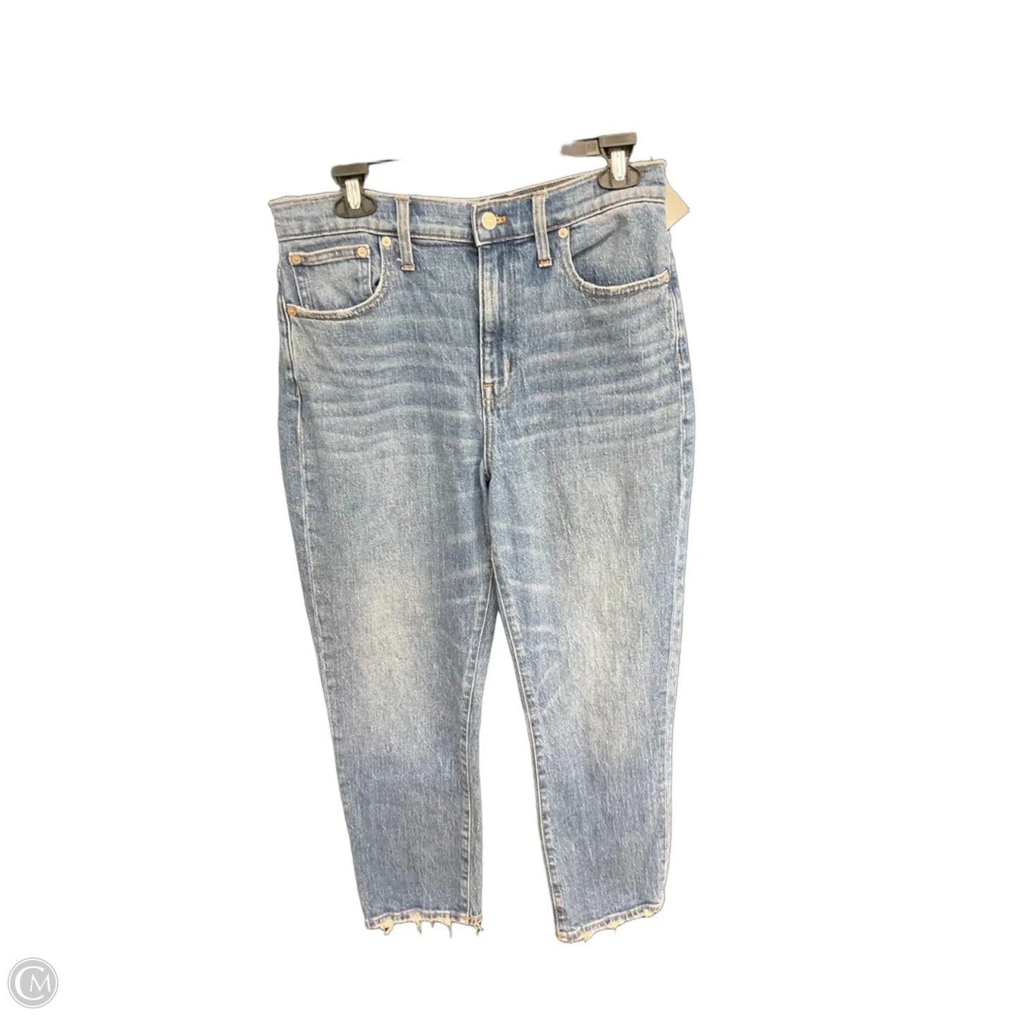 Jeans Straight By Madewell In Blue Denim, Size: 8