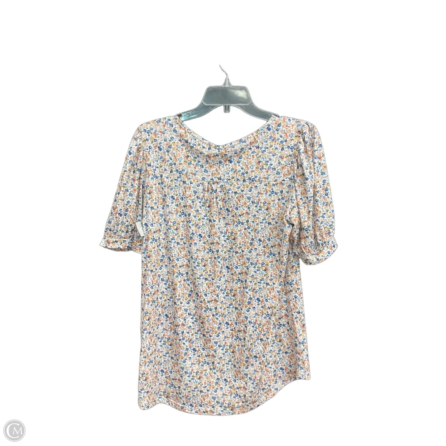Top Short Sleeve By Cmc In Floral Print, Size: L