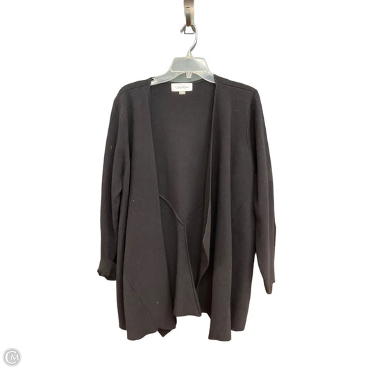 Cardigan By Calvin Klein In Black, Size: 2x