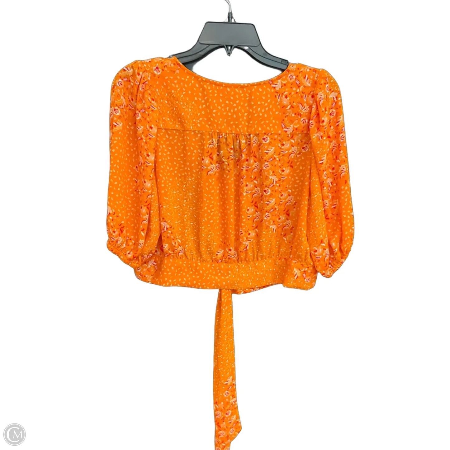 Top 3/4 Sleeve By Josie In Orange, Size: L