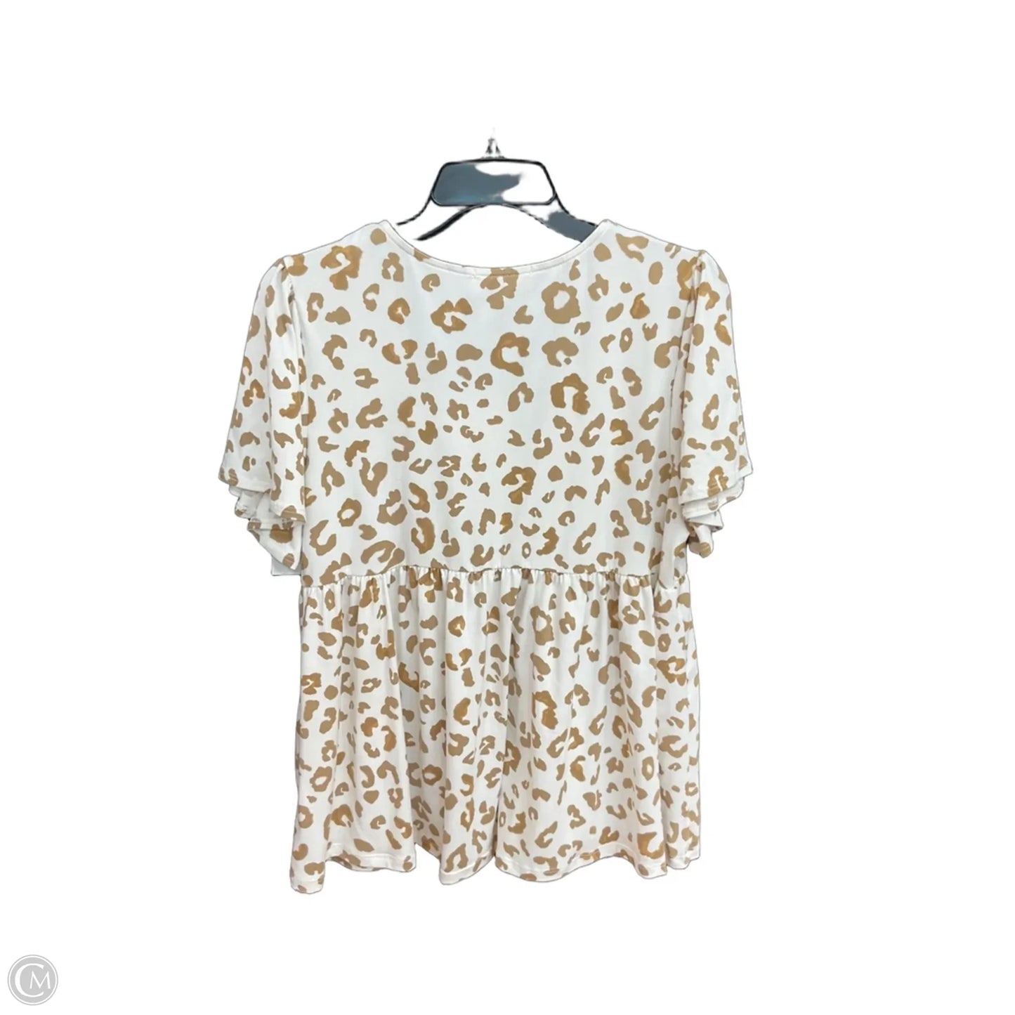 Top Short Sleeve By Entro In Animal Print, Size: L