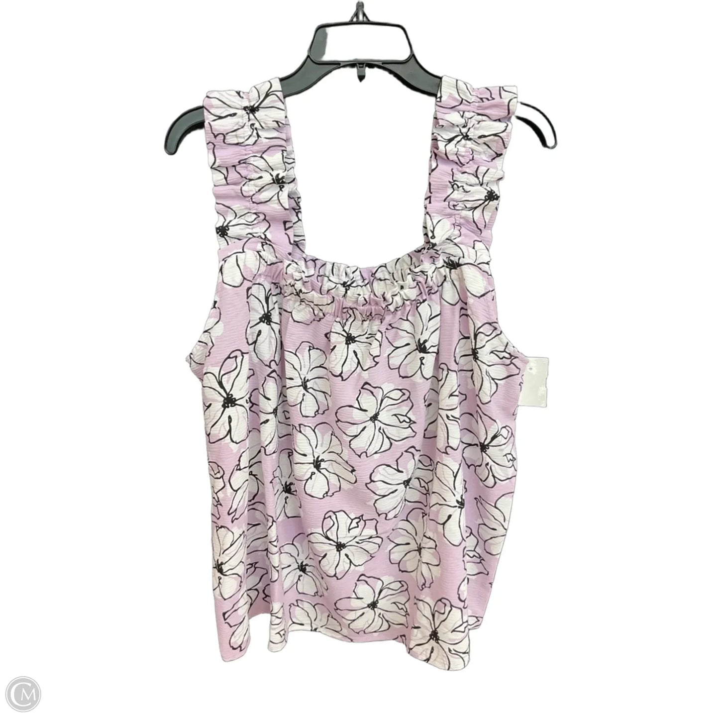 Top Sleeveless By Cato In Purple, Size: Xl