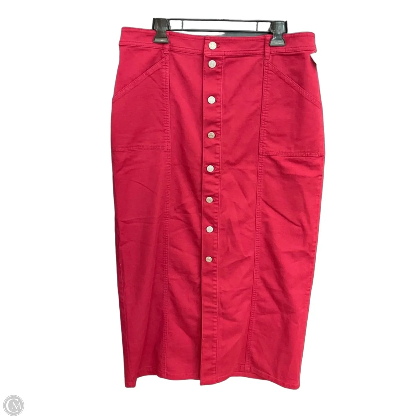 Skirt Maxi By Loft In Red, Size: 14