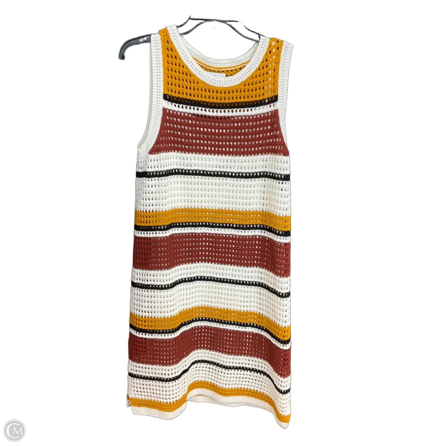 Dress Set 2pc By Nine West In Striped Pattern, Size: L