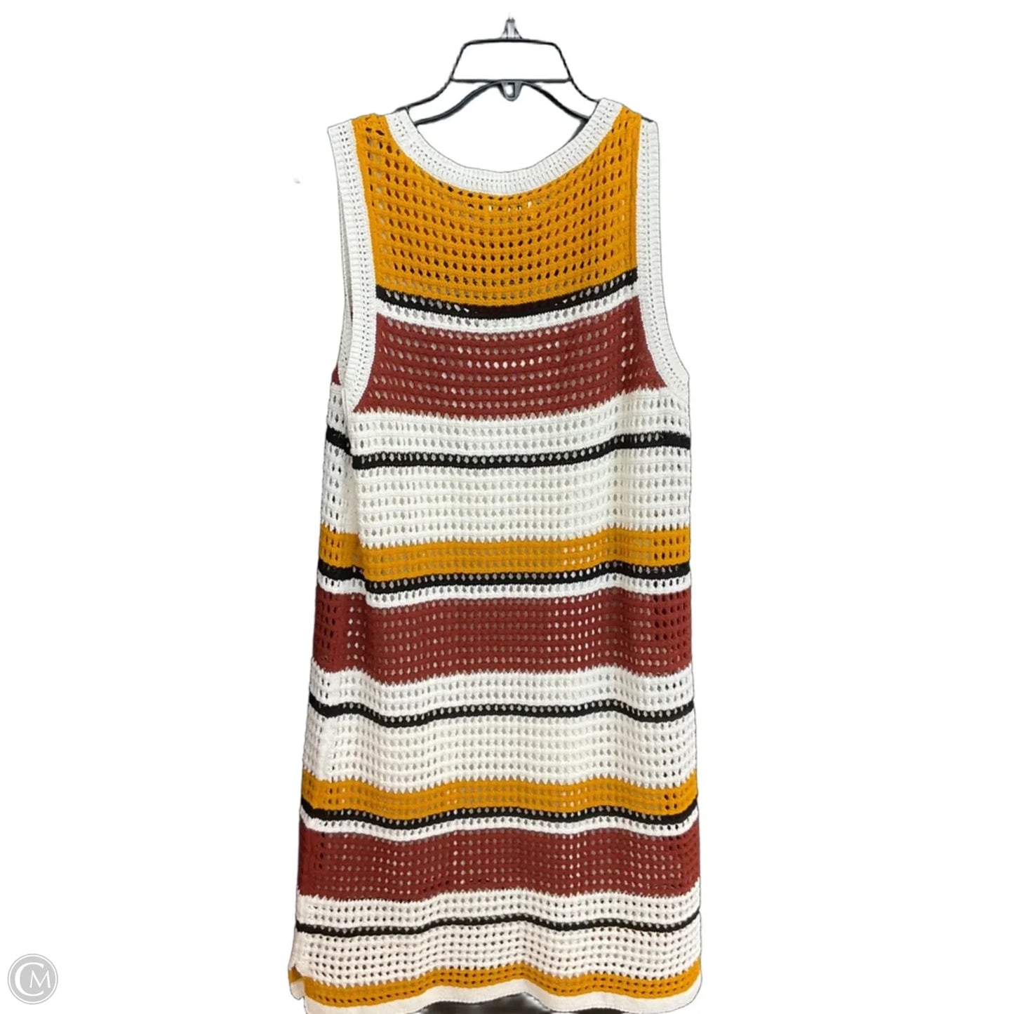 Dress Set 2pc By Nine West In Striped Pattern, Size: L