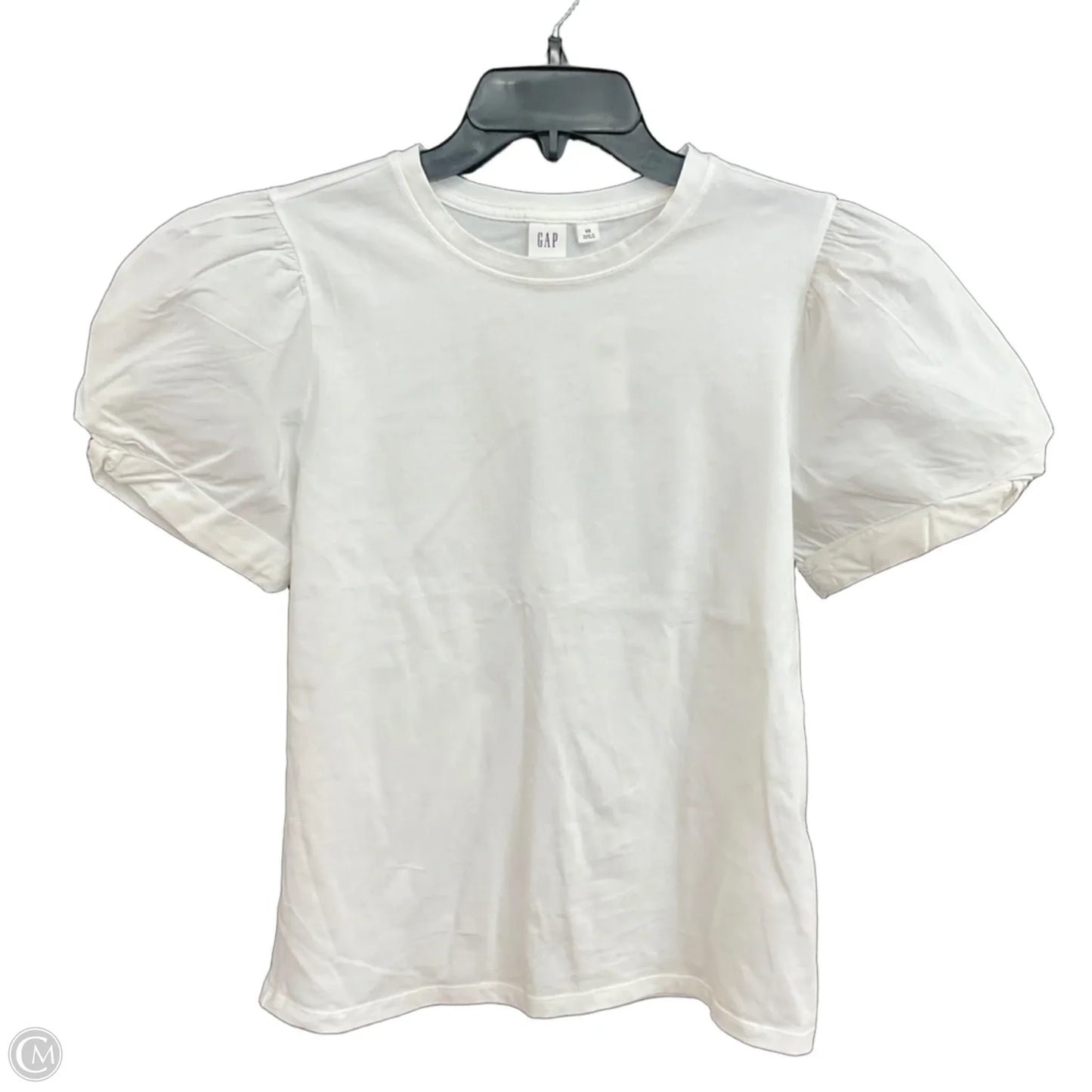 Top Short Sleeve By Gap In White, Size: Xs