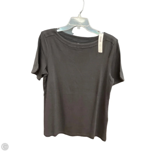 Top Short Sleeve By Chicos In Black, Size: L