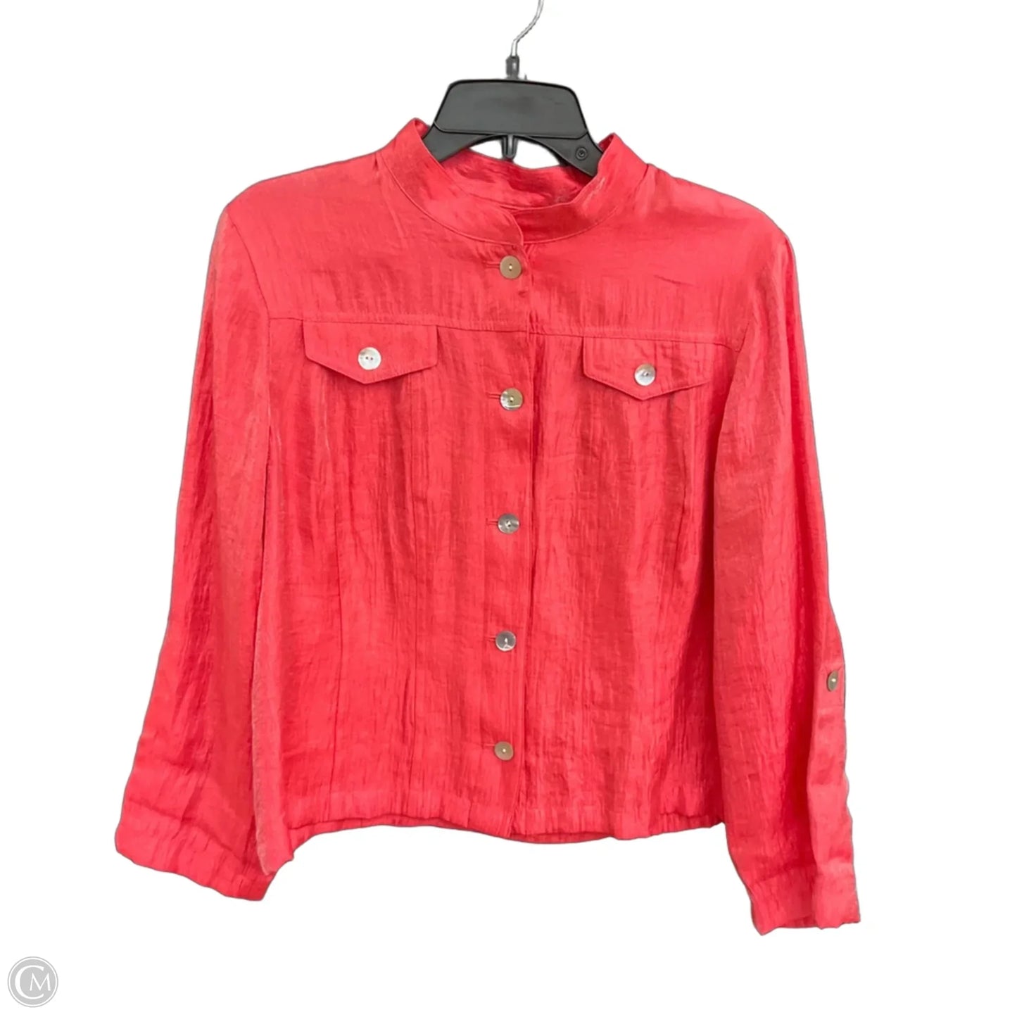Blouse Long Sleeve By Ruby Rd In Pink, Size: L