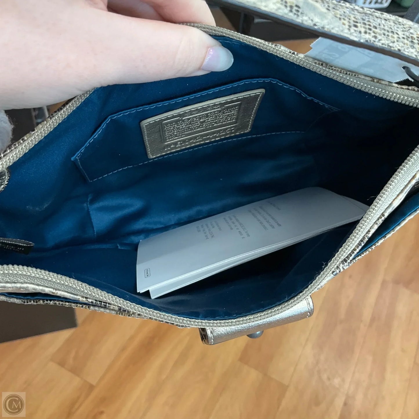 Handbag Designer By Coach, Size: Small