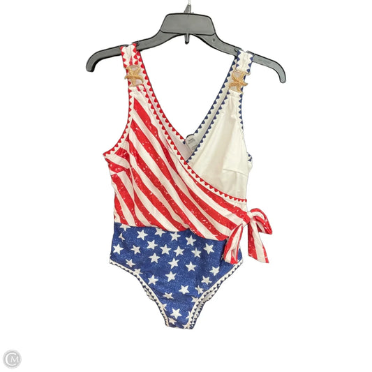 Swimsuit By Cmc In Blue & Red & White, Size: M