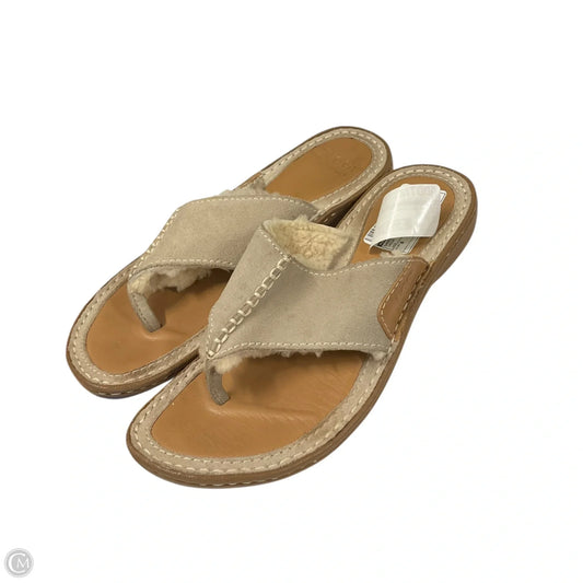 Sandals Designer By Ugg In Cream, Size: 8