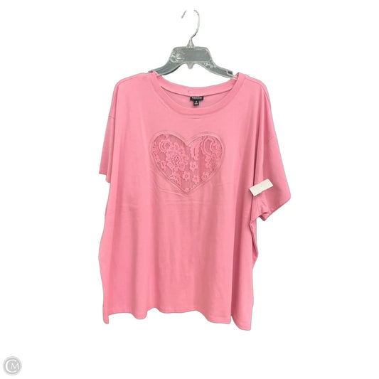 Top Short Sleeve By Torrid In Pink, Size: 4x