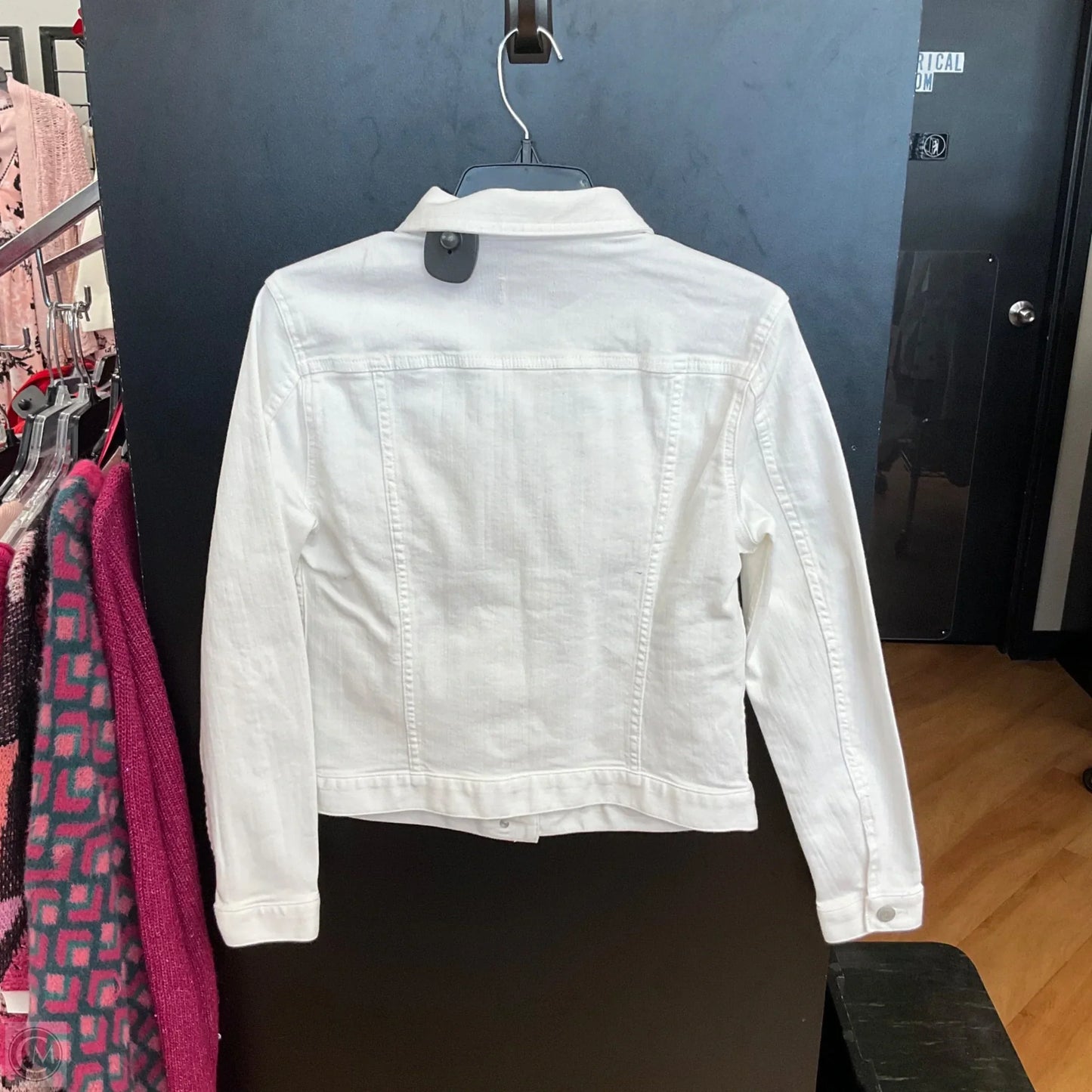 Jacket Denim By Loft In White, Size: S