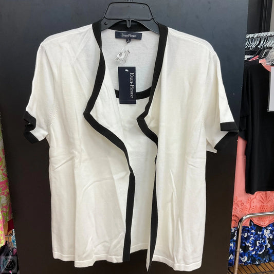 Top Short Sleeve By Evan-picone In White, Size: Xl
