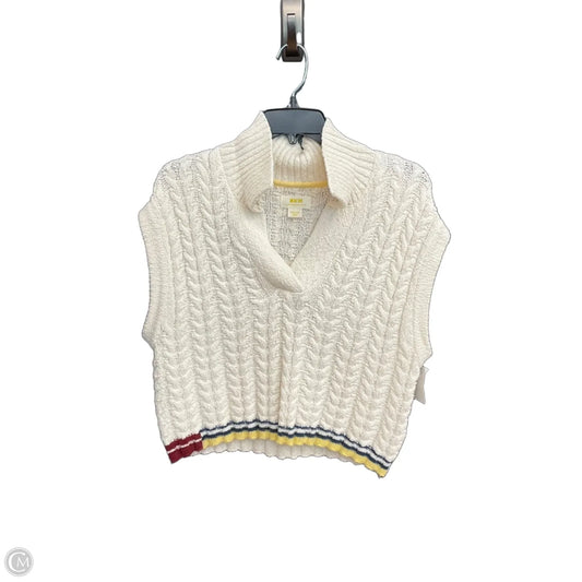 Sweater Short Sleeve By Maeve In Cream, Size: M