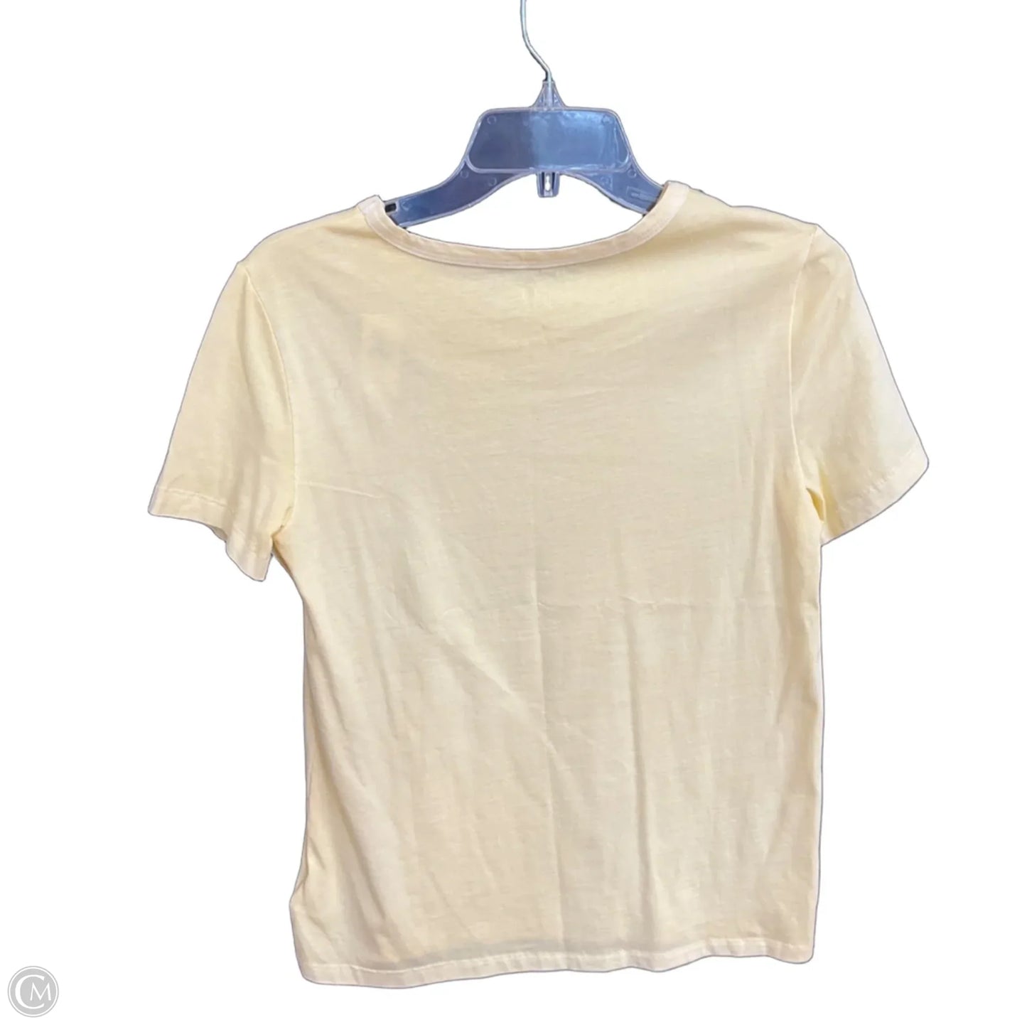 Top Short Sleeve Basic By Gap In Yellow, Size: Xs