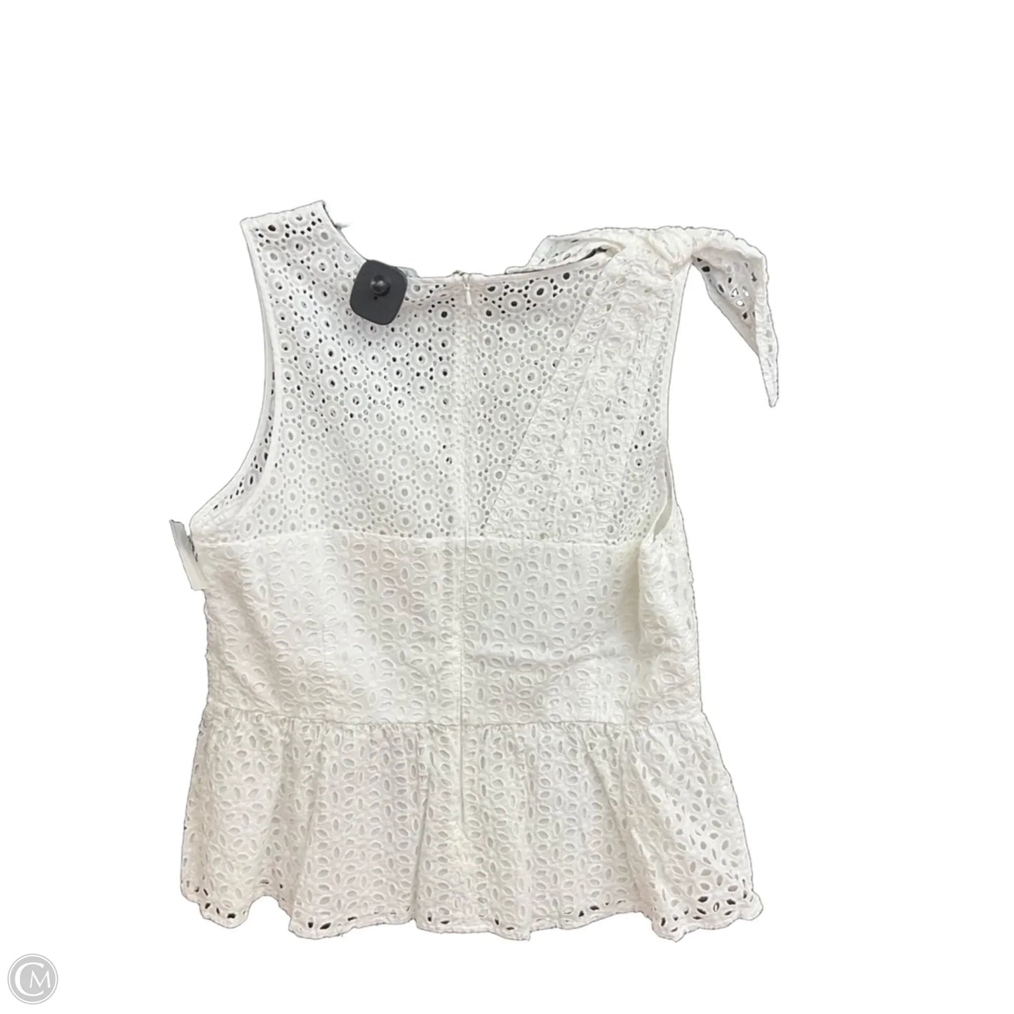 Top Sleeveless Designer By Lilly Pulitzer In White, Size: Xl