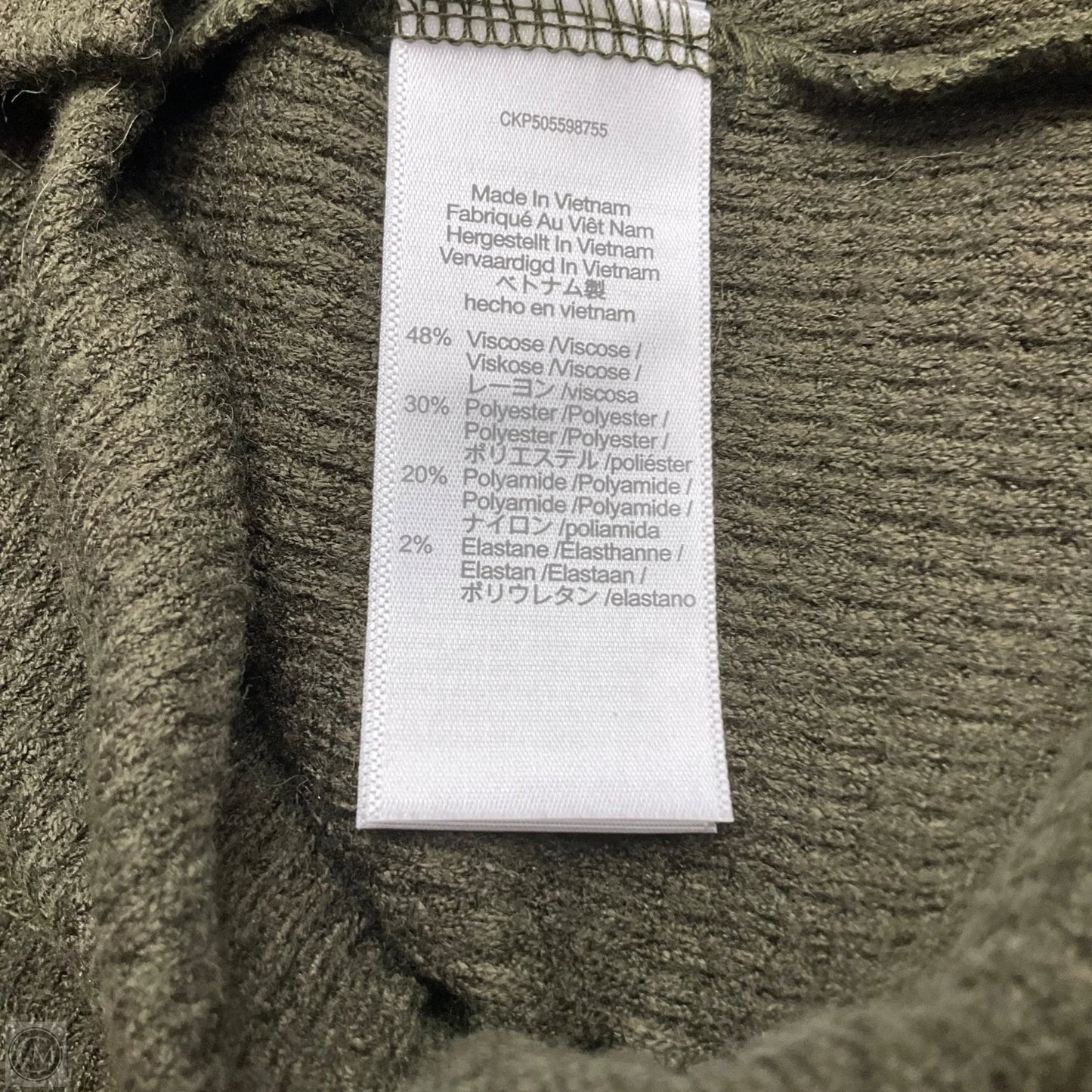 Top Long Sleeve By Madewell In Green, Size: L