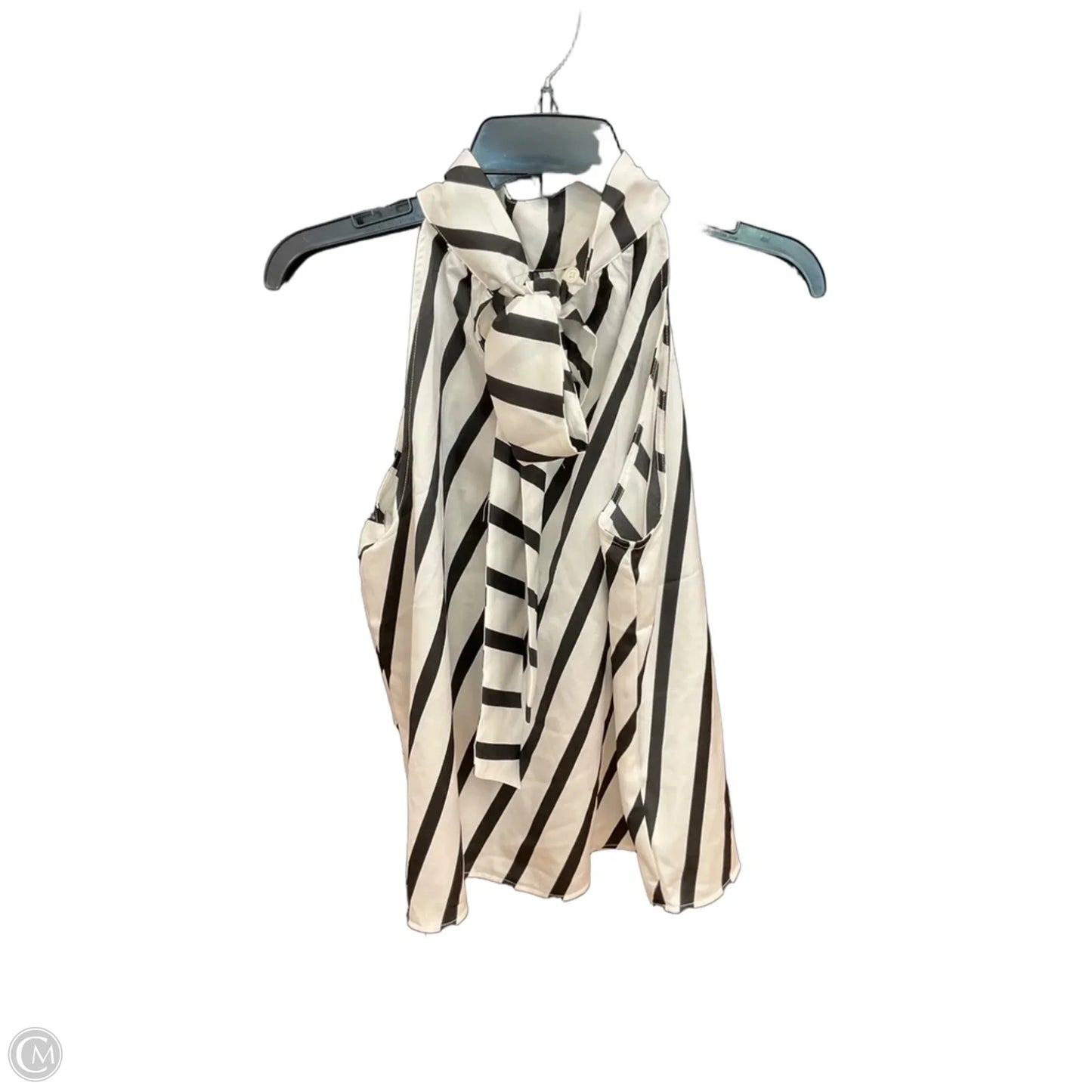 Top Sleeveless By Loft In Striped Pattern, Size: M