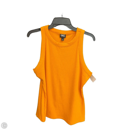 Top Sleeveless By Inc In Yellow, Size: L