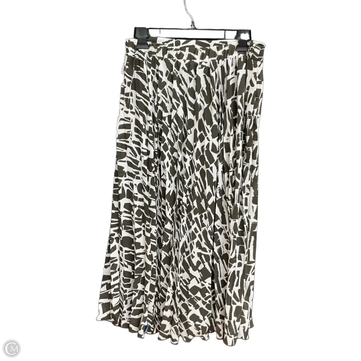 Skirt Maxi By Maeve In Grey & White, Size: S