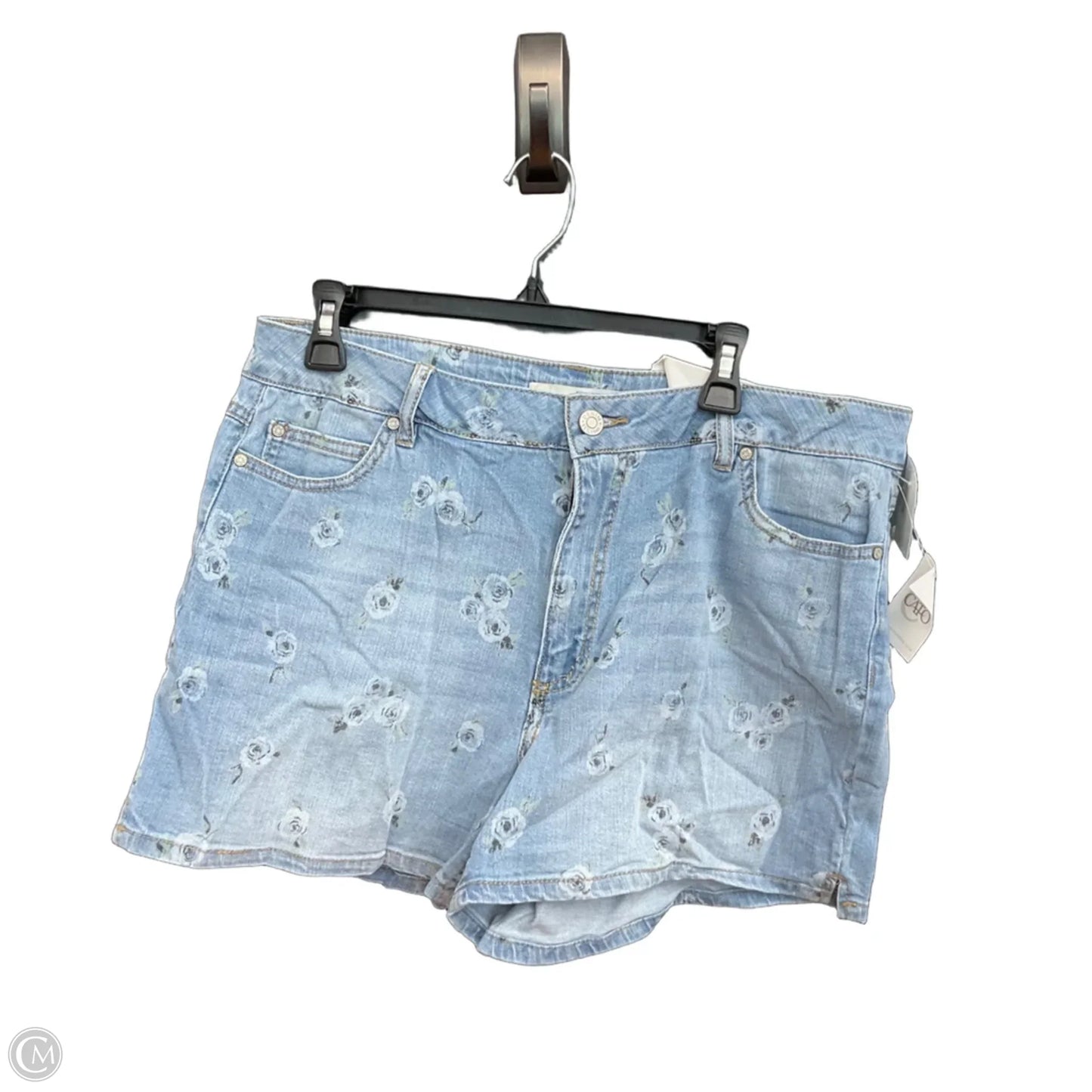 Shorts By Clothes Mentor In Blue Denim, Size: 16